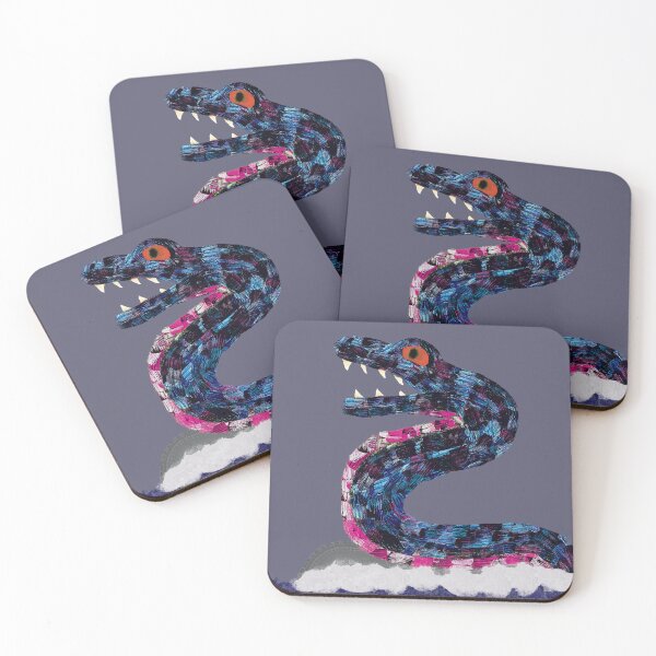Item preview, Raging Red-Bellied Sea Serpent designed and sold by RyokoshiCanvas.