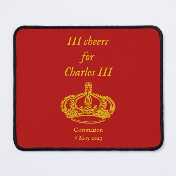 Item preview, III Cheers for Charles III (gold) designed and sold by SolidEarthArt.