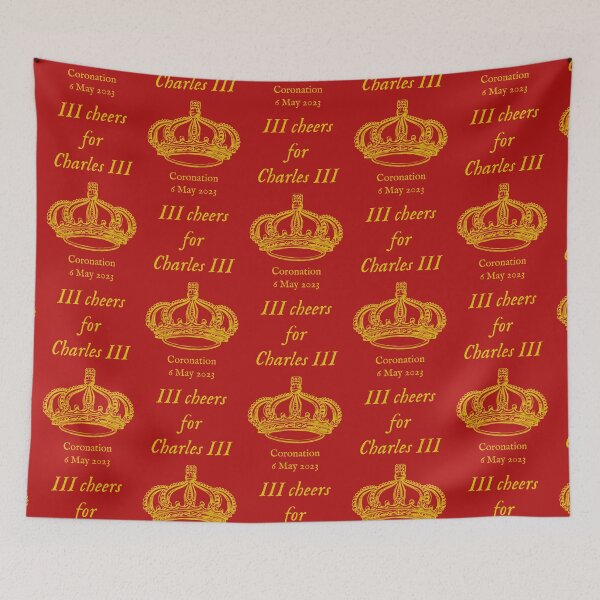 Item preview, III Cheers for Charles III (gold) designed and sold by SolidEarthArt.