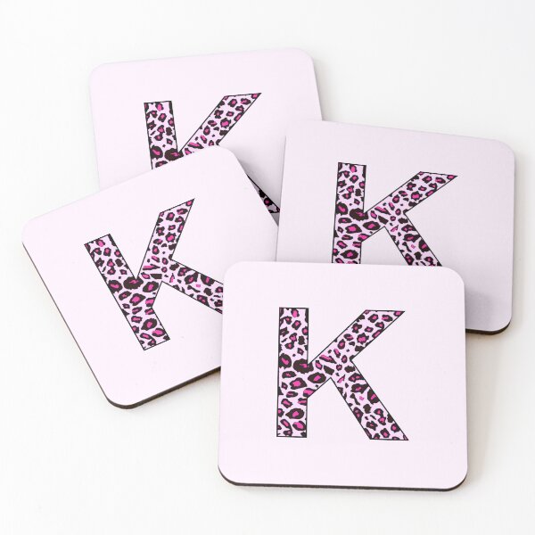 Item preview, Pink Leopard Monogram Letter K - Personal   Name K Initial Customized Custom Design designed and sold by inspirationzgal.