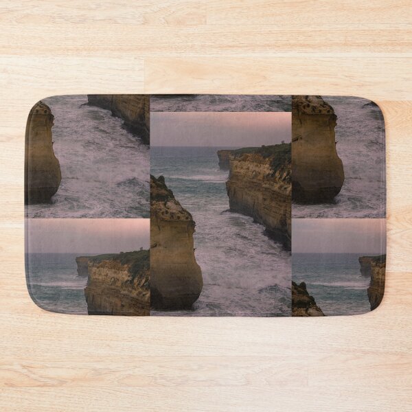 Item preview, Loch Ard Gorge at sunset on Great Ocean Road, Australia - bathed in vibrant red light designed and sold by TRex-Landscapes.