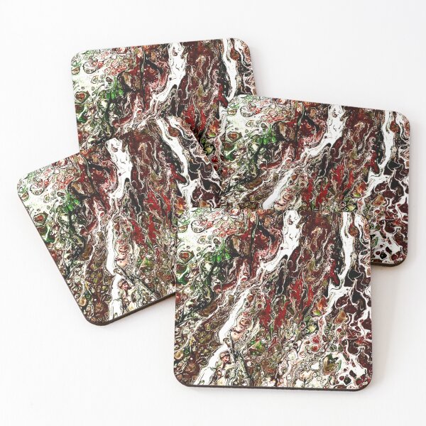 Item preview, Green and Red Abstract designed and sold by ClaireBillson.