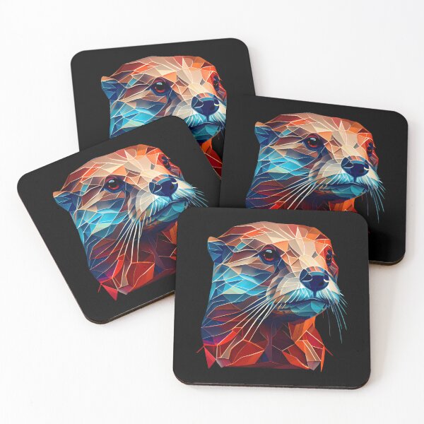 Item preview, Abstract Otter: A Colorful Twist on Wildlife Imagery designed and sold by FiveIntentions.
