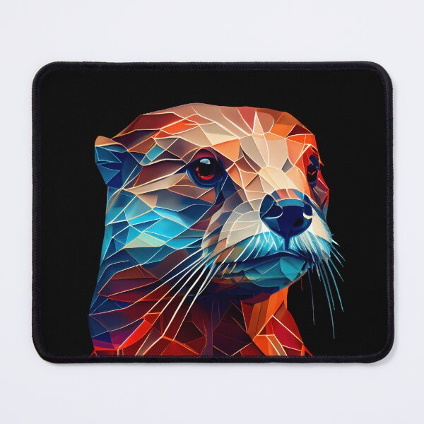 Item preview, Abstract Otter: A Colorful Twist on Wildlife Imagery designed and sold by FiveIntentions.