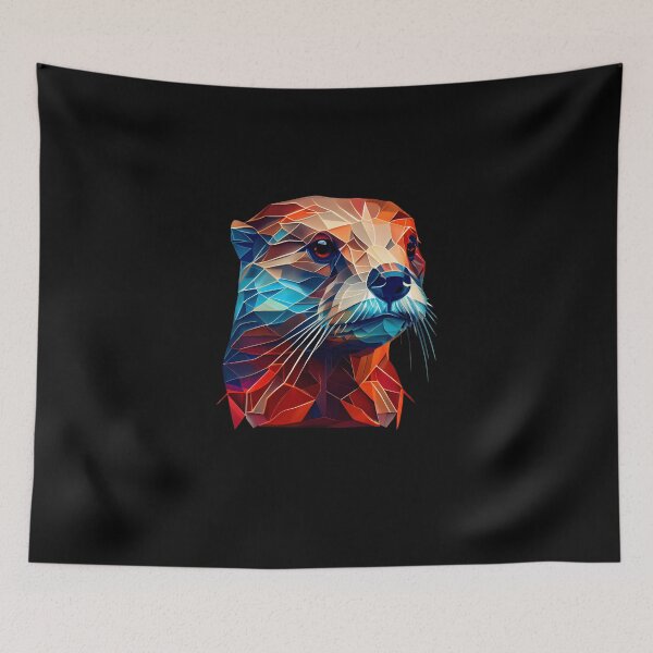 Item preview, Abstract Otter: A Colorful Twist on Wildlife Imagery designed and sold by FiveIntentions.