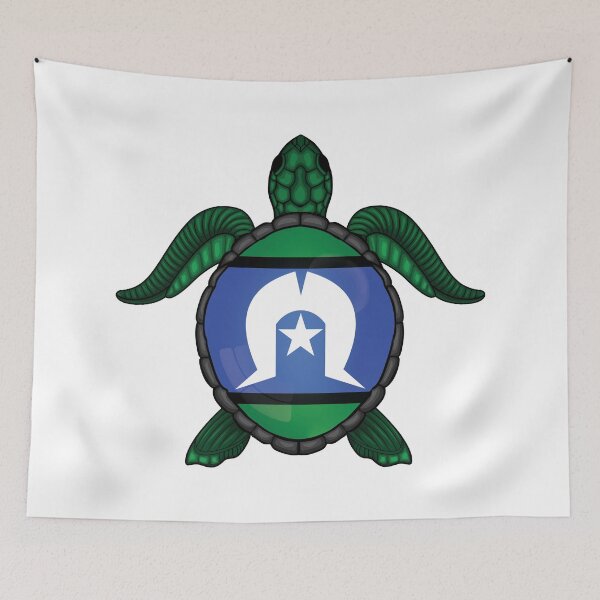 Item preview, Torres Strait Islands Sea Turtle Flag designed and sold by RahallusNtx.