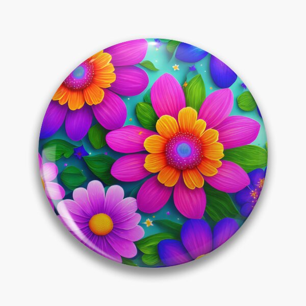Item preview, Flowers on flashy light blue backround in a Hippie style, Phone cover designed and sold by Hola Mocha.
