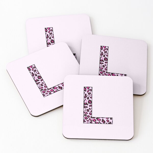Item preview, Pink Leopard Monogram Letter L - L Initial Customized Custom Personal Name Capital letter designed and sold by inspirationzgal.