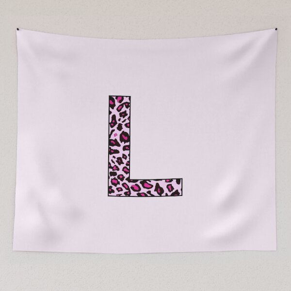 Item preview, Pink Leopard Monogram Letter L - L Initial Customized Custom Personal Name Capital letter designed and sold by inspirationzgal.