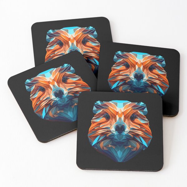 Item preview, Abstract Beaver Art: A Colorful Twist on Wildlife Imagery designed and sold by FiveIntentions.