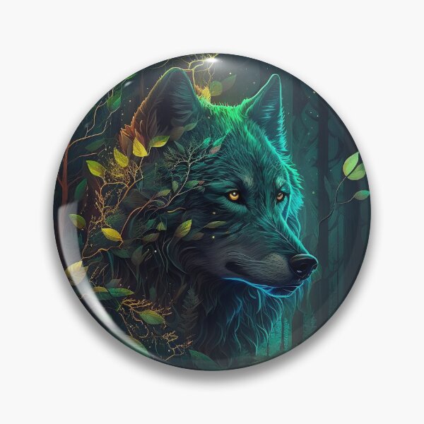 Item preview, Mystical Wolf in the Woods - Detailed Digital Painting designed and sold by AndyNgn.