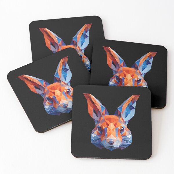 Item preview, Abstract Rabbit Art: A Colorful Twist on Wildlife Imagery designed and sold by FiveIntentions.