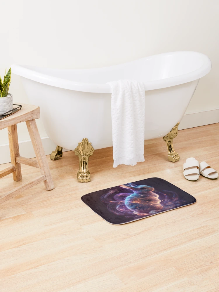 Thumbnail 2 of 6, Bath Mat, Gravity Rabbit Collection designed and sold by FireScreen.