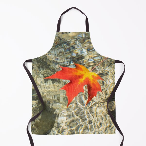 Item preview, Floating Red Maple Leaf with Splendid Refraction Patterns designed and sold by Georgia Mizuleva.