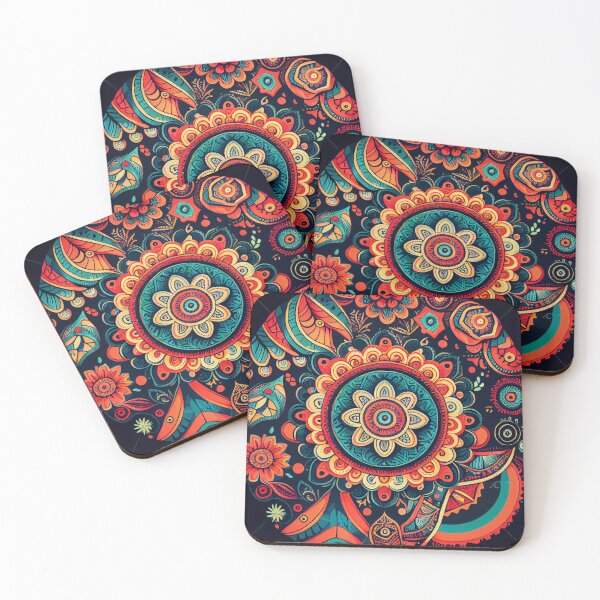 Item preview, Drawn Cool Bohemian Pattern Digital Painting designed and sold by CodeAndColors.