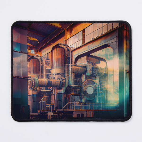 Item preview, Beautiful Light Vivid Muted Industrial Pattern Digital Painting designed and sold by CodeAndColors.