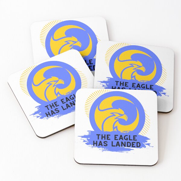 Item preview, The Eagle has Landed Quote Grunge Brush designed and sold by DifferArt.