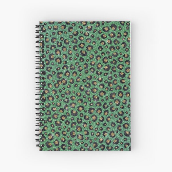 Item preview, Elegant Green Glitter Black Gold Leopard Print designed and sold by NdesignTrend.