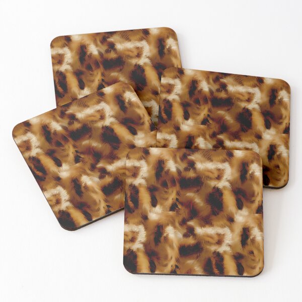 Item preview, Furry Brown English Countryside Chic Pattern Digital Painting designed and sold by CodeAndColors.