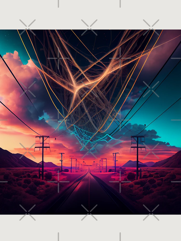 Thumbnail 6 von 6, Premium Oversized Pullover, Connections Digital Painting designt und verkauft von CodeAndColors.