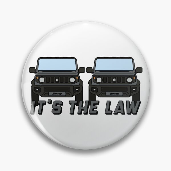 Item preview, It's the law - Suzuki Jimny (Medium Grey) designed and sold by Ashley Castleton.