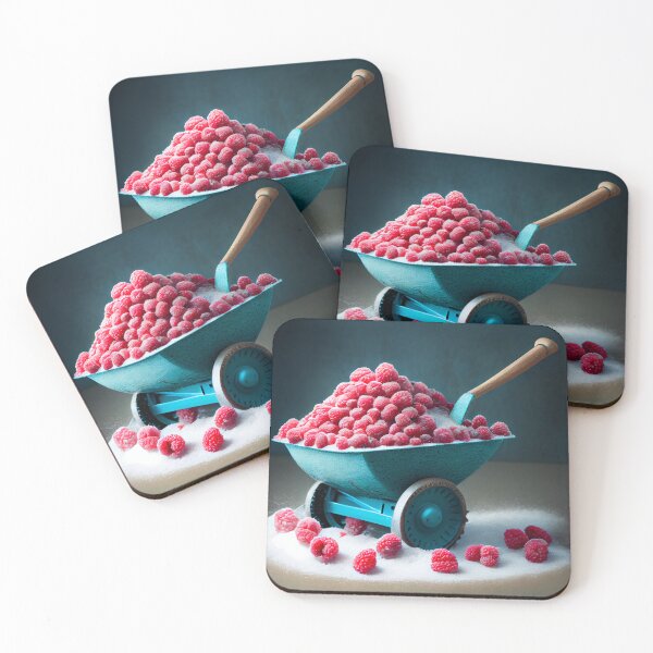 Item preview, Sugared Raspberries on a Trencher Digital Painting designed and sold by CodeAndColors.