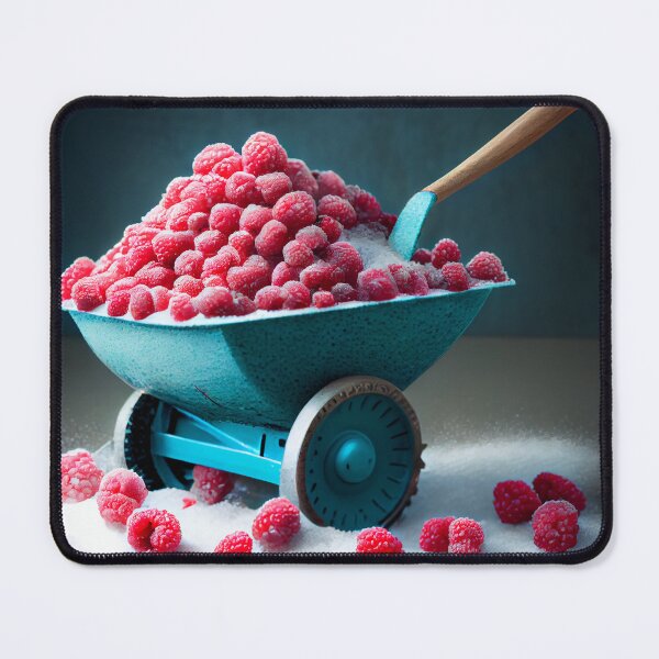 Item preview, Sugared Raspberries on a Trencher Digital Painting designed and sold by CodeAndColors.