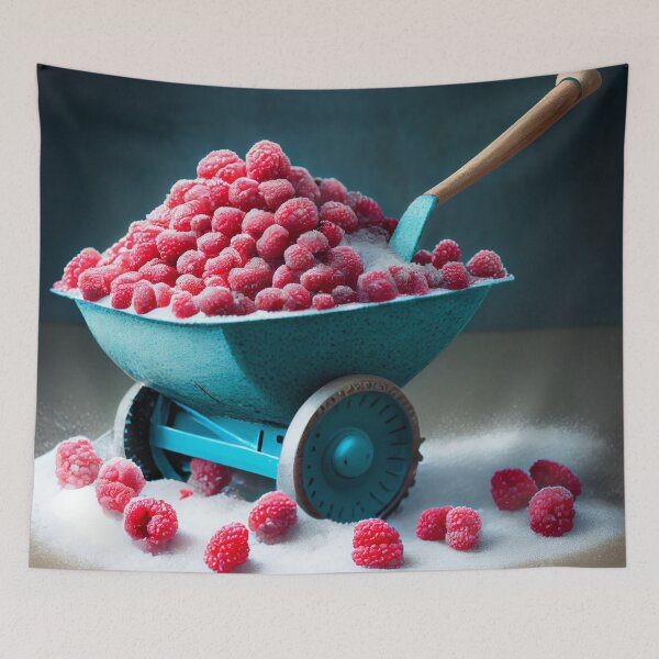 Item preview, Sugared Raspberries on a Trencher Digital Painting designed and sold by CodeAndColors.