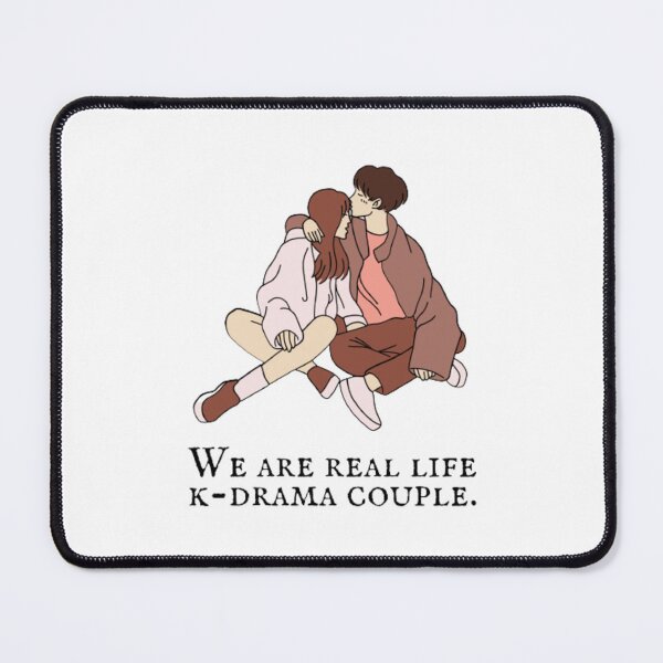 Item preview, We are real life kdrama couple cute couple print designed and sold by Kawabijutsu21.