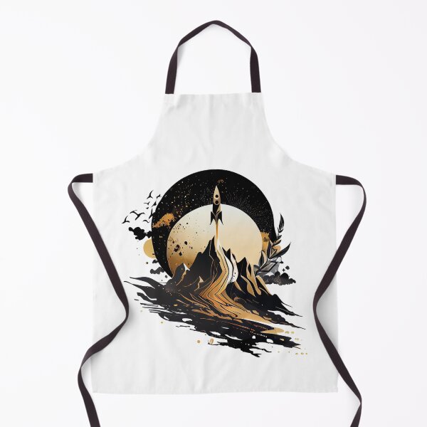 Item preview, Mountain Rocket Ship Landscape designed and sold by ShadowAndSlate.
