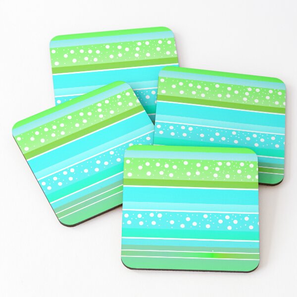 Item preview, Green spring summer color palette | Green spring summer color line dot pattern designed and sold by lausn.