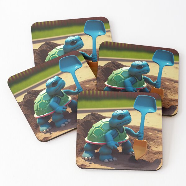 Item preview, Playground Turtle Spatula Digital Painting designed and sold by CodeAndColors.
