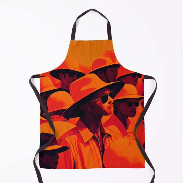 Item preview, Crowded Swelter in Tangerine Digital Painting designed and sold by CodeAndColors.