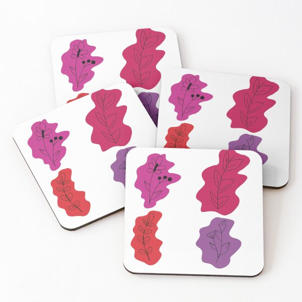 Item preview, Pink and purple abstract plants designed and sold by B-arts0102.