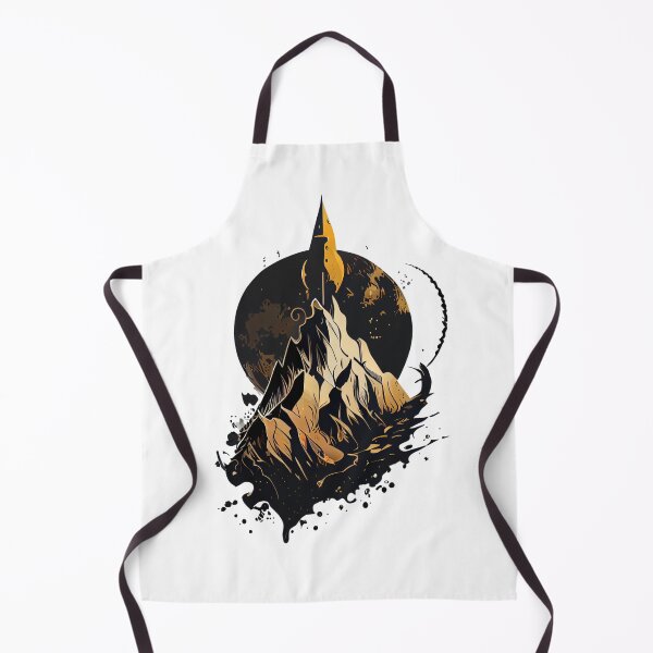 Item preview, Mountain Rocket Ship in Front of Moon designed and sold by ShadowAndSlate.