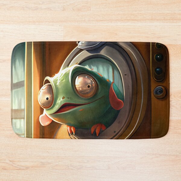 Item preview, Waiting at the Monorail A Doorbells Delight Digital Painting designed and sold by CodeAndColors.