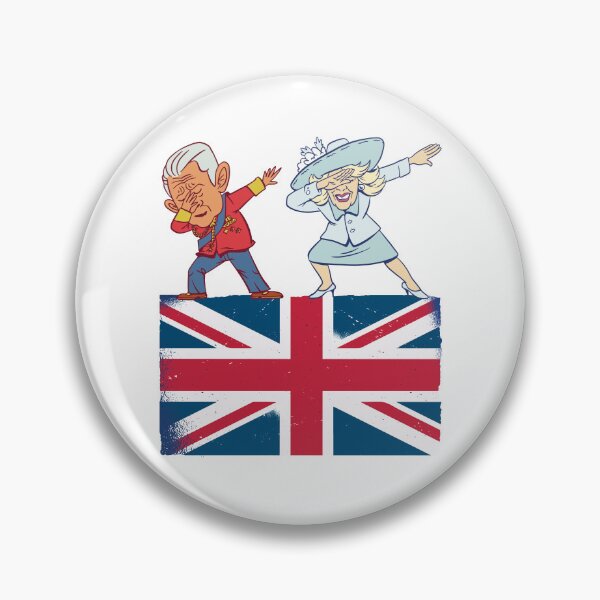 Item preview, British King III Dabbing Charles Camilla British Flag designed and sold by pipsmerch.