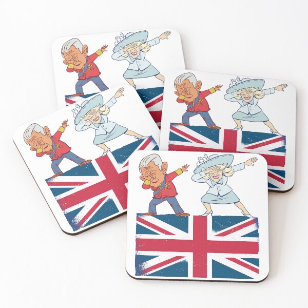 Item preview, British King III Dabbing Charles Camilla British Flag designed and sold by pipsmerch.