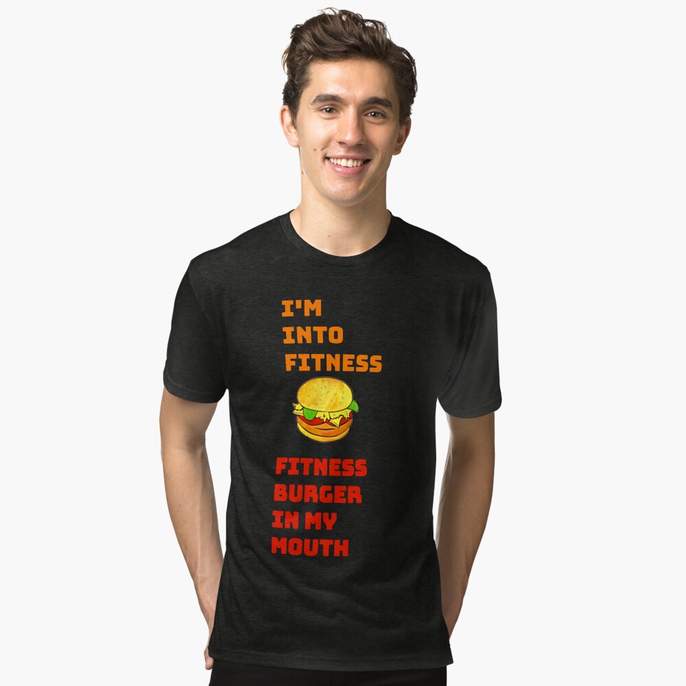 Funny Burger Lover T-Shirt Fitness Burger In My Mouth Tee Funny Burger Lover T-Shirt Fitness Burger In My Mouth Tee