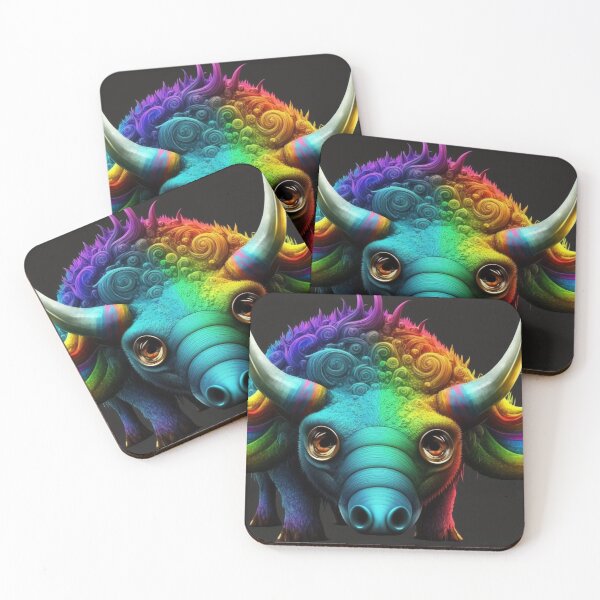 Item preview, Colorful bull designed and sold by fanzen69.