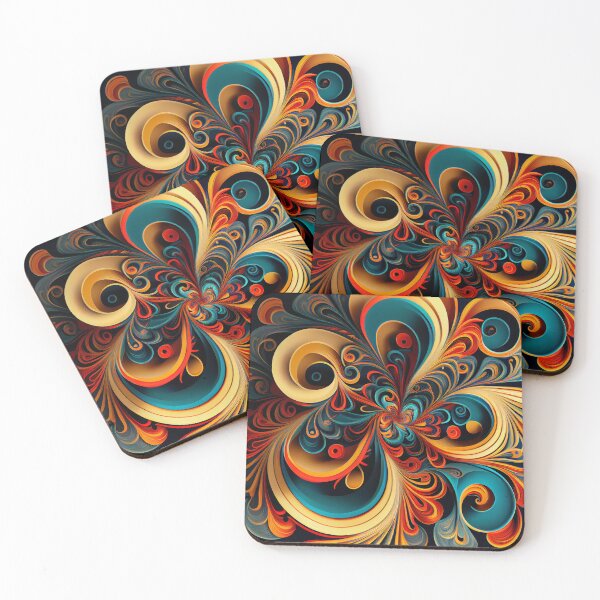 Item preview, Drawn Swirling Dynamic Vivid European Pattern Digital Painting designed and sold by CodeAndColors.