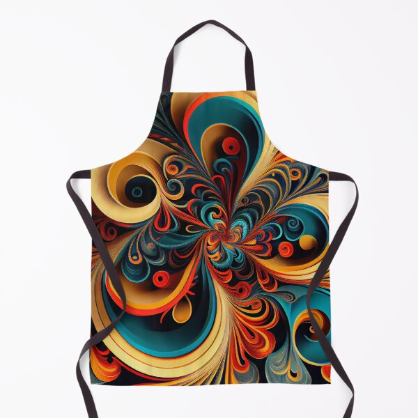 Aperçu de l'œuvre Drawn Swirling Dynamic Vivid European Pattern Digital Painting créée et vendue par CodeAndColors.