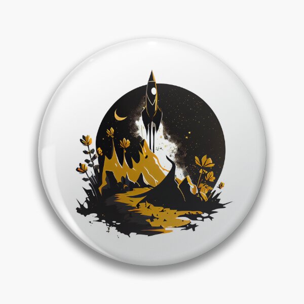 Item preview, Rocket Ship Blasting Off designed and sold by ShadowAndSlate.