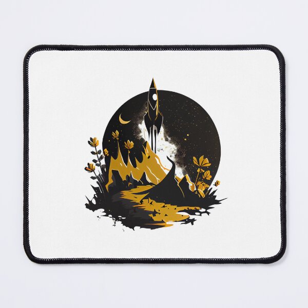 Item preview, Rocket Ship Blasting Off designed and sold by ShadowAndSlate.