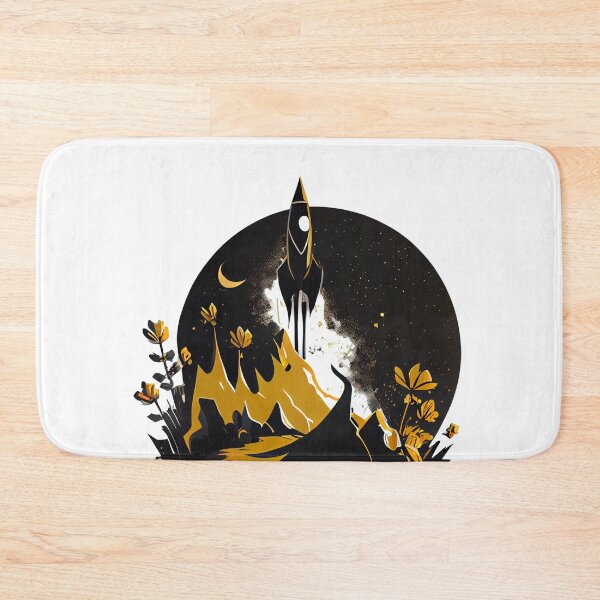 Item preview, Rocket Ship Blasting Off designed and sold by ShadowAndSlate.