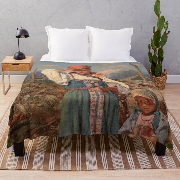 Item preview, Two peasant girls - VLADIMIR EGOROVICH MAKOVSKY (1846 -1920) designed and sold by Vintage Designs +.
