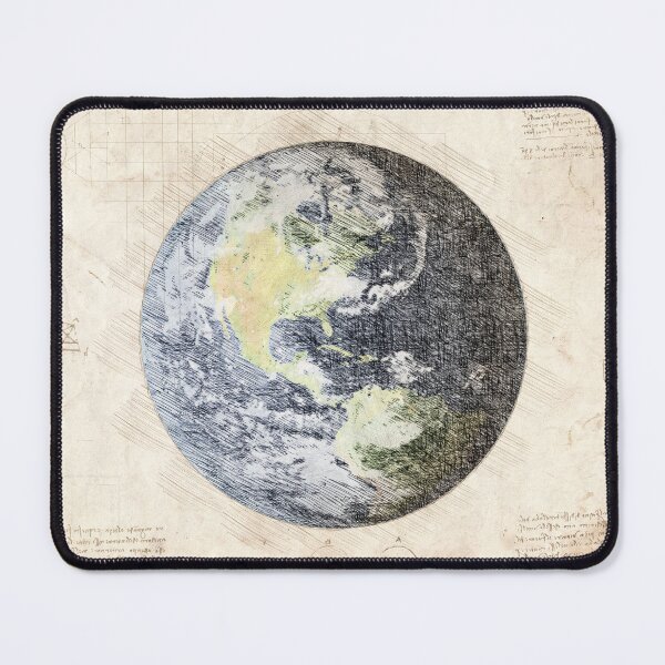 Item preview, Da Vinci Sketch Art Planet Earth - Paper designed and sold by Rayyanz.