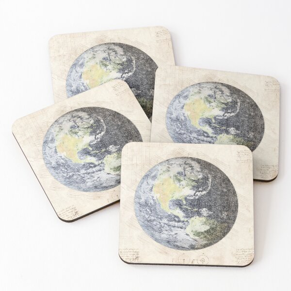 Item preview, Da Vinci Sketch Art Planet Earth - Paper designed and sold by Rayyanz.