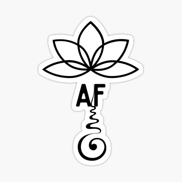 Item preview, Meditating AF designed and sold by ConnieVZ.