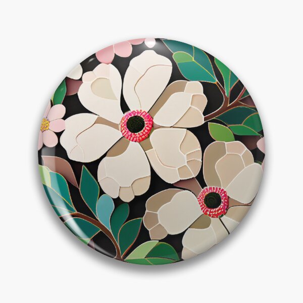 Artikelvorschau, Mosaic Anime Floral Pattern Digital Painting entworfen und verkauft von CodeAndColors.
